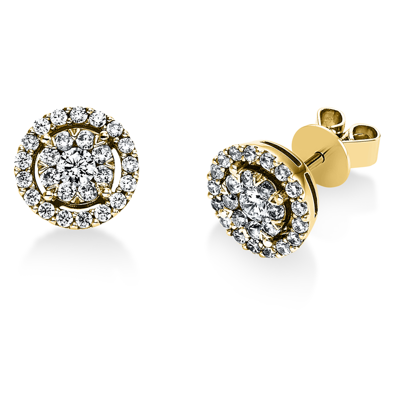 Illusion Classic Ohrstecker Weißgold 14kt 0,81ct