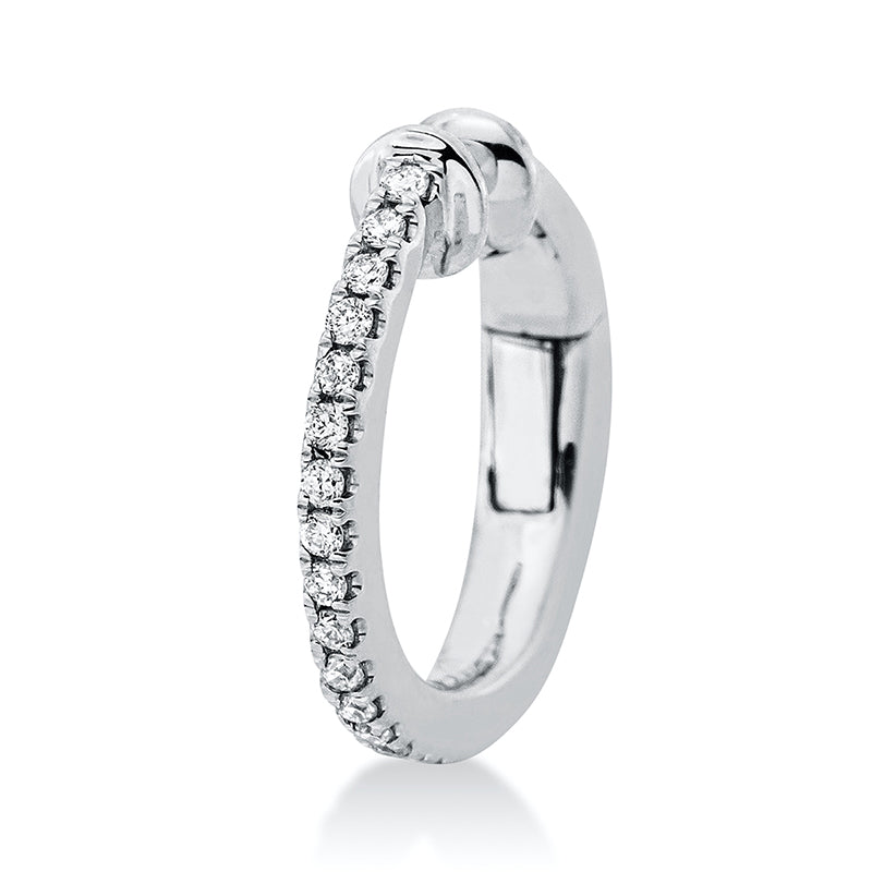 Modern Woman Ohrschmuck Weißgold 18kt 0,07ct