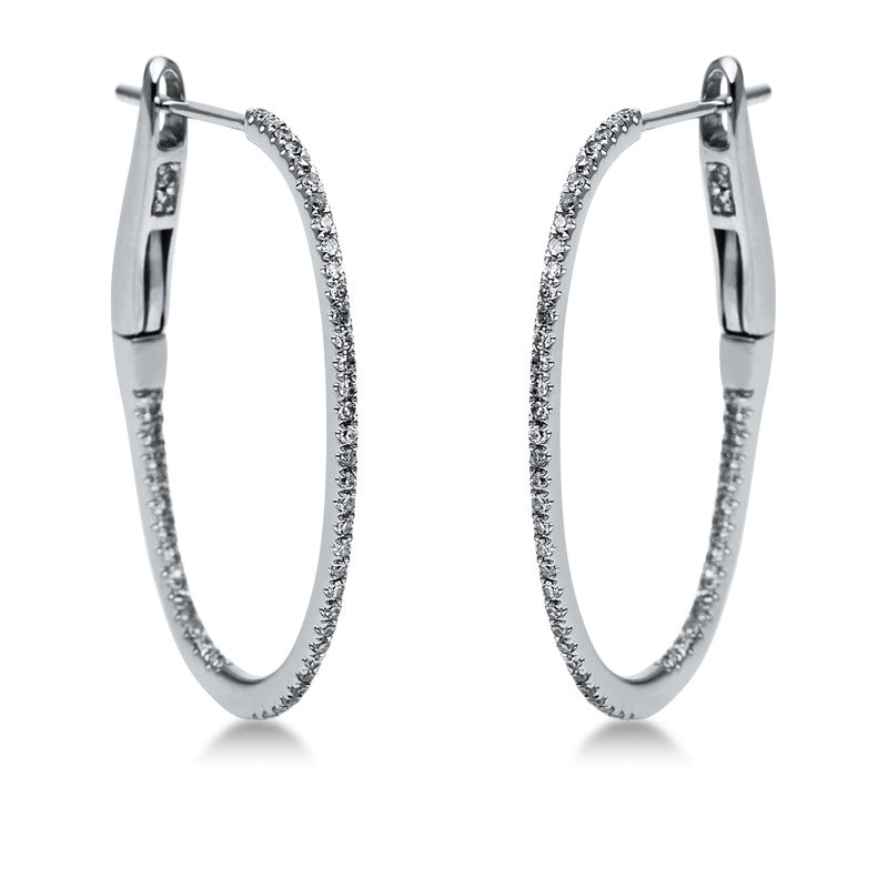 Modern Woman Creolen Gelbgold 18kt 0,2ct