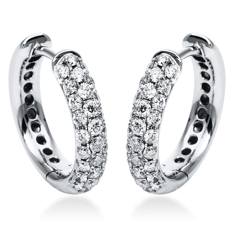 Pavé Creolen Weißgold 18kt 0,51ct