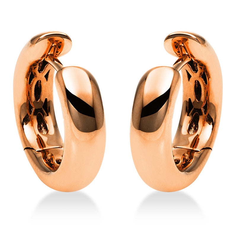 Plain Creolen Rotgold 18kt