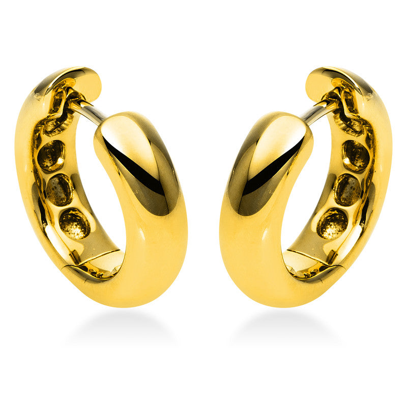 Plain Creolen Gelbgold 18kt