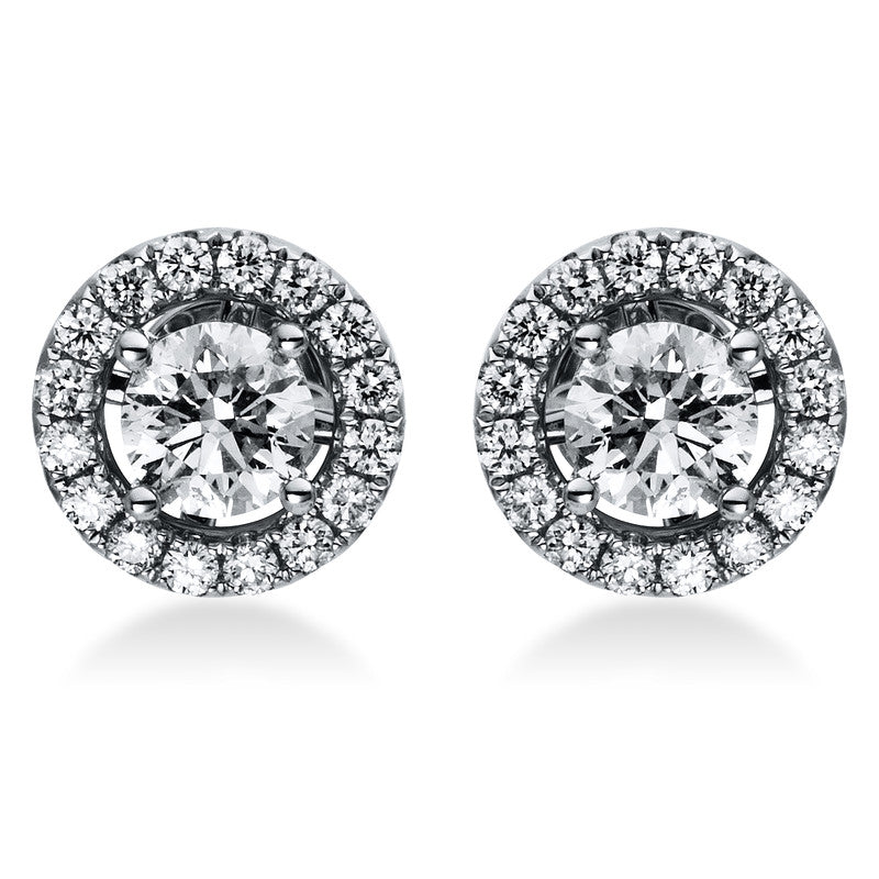 Illusion Classic Ohrstecker Weißgold 18kt 1,38ct