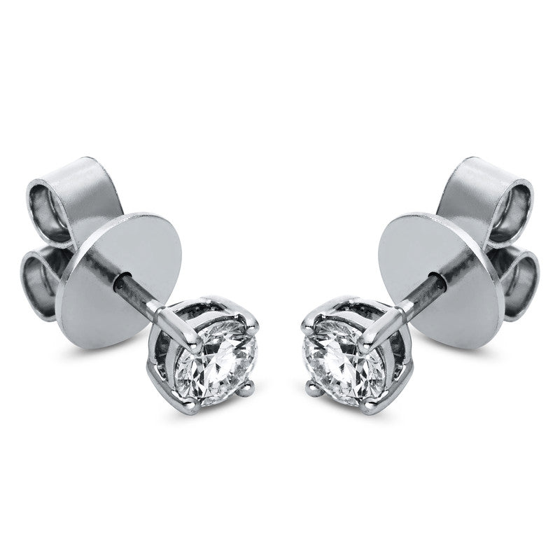 Solitaire Ohrstecker Weißgold 18kt 0,5ct