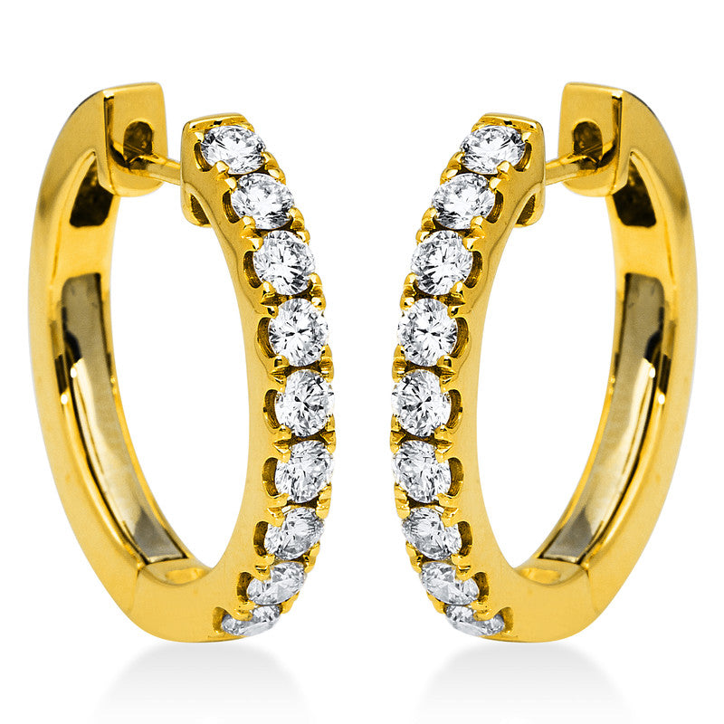 Modern Woman Creolen Gelbgold 18kt 0,73ct