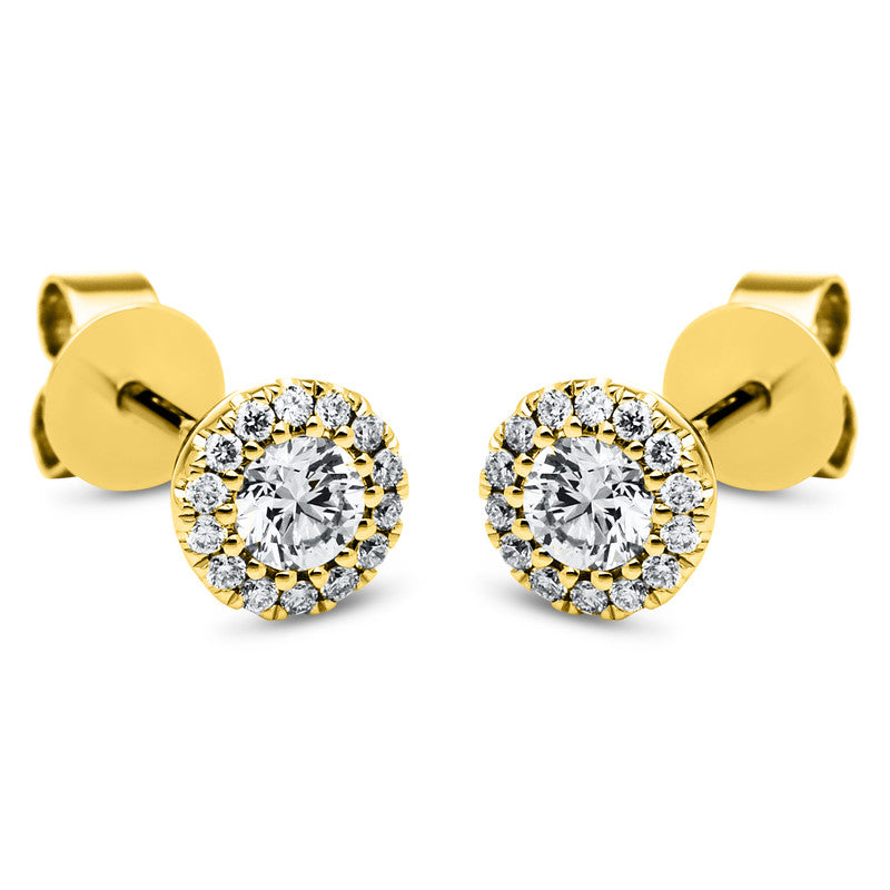 Illusion Classic Ohrstecker Weißgold 14kt 0,33ct