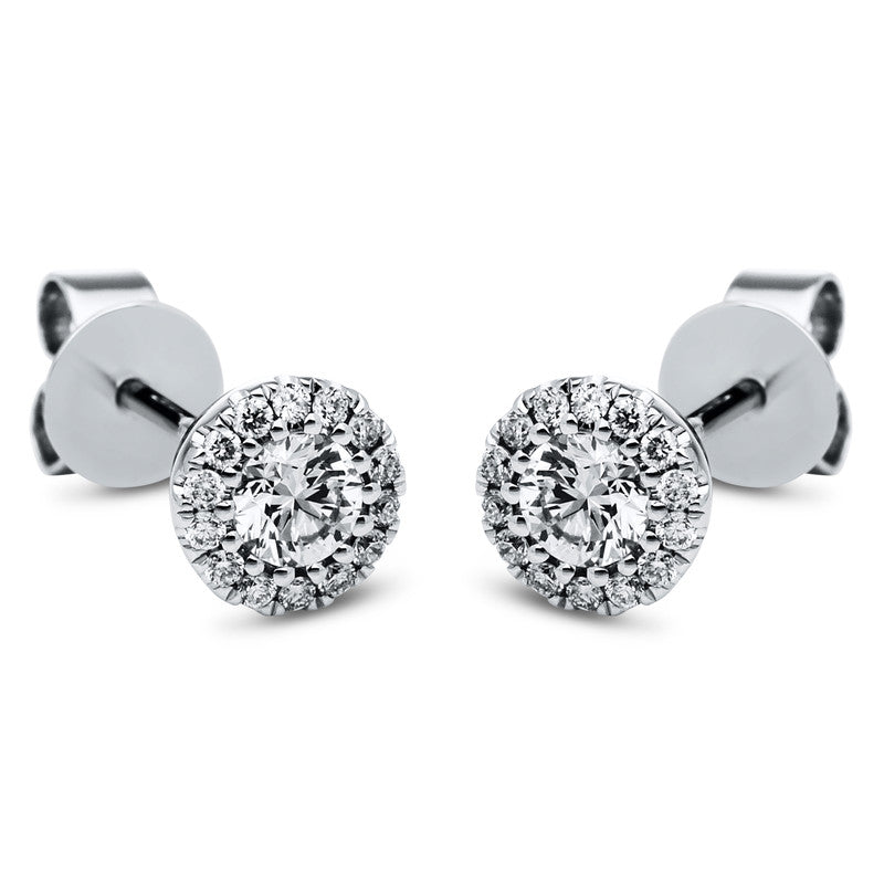 Illusion Classic Ohrstecker Weißgold 14kt 0,33ct