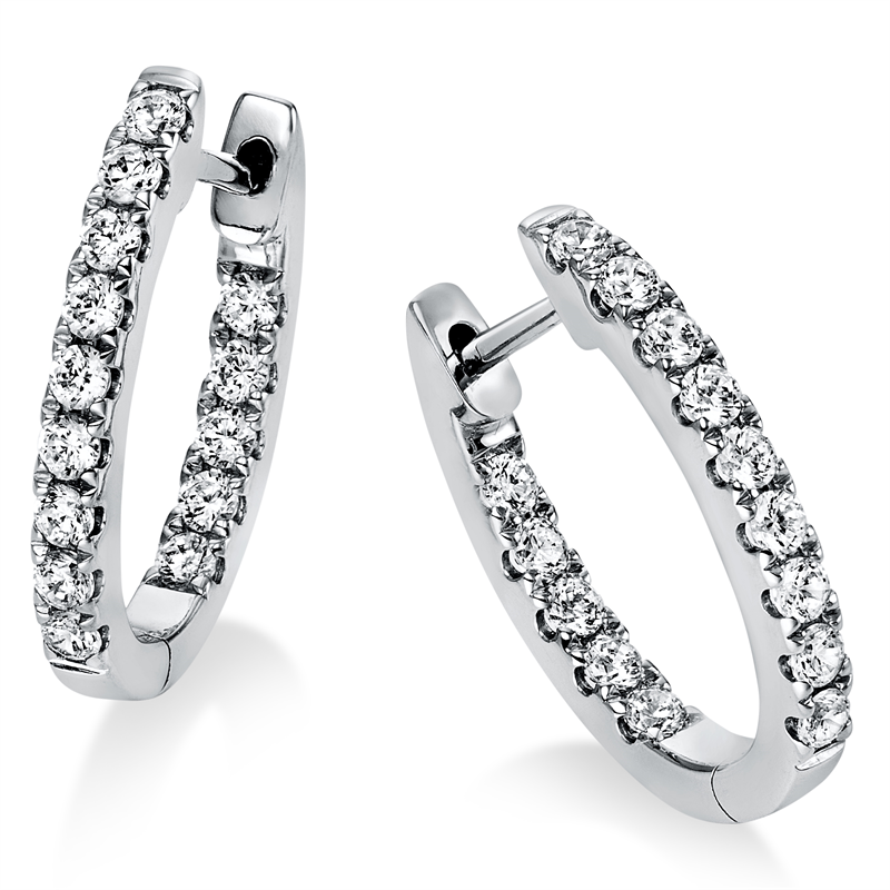 Modern Woman Creolen Weißgold 18kt 0,59ct