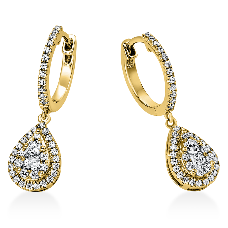 Illusion Classic Ohrschmuck Weißgold 18kt 0,49ct