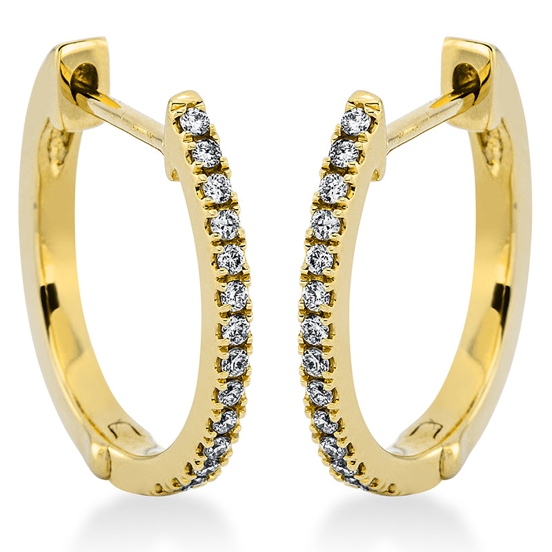 Modern Woman Creolen Gelbgold 18kt 0,14ct