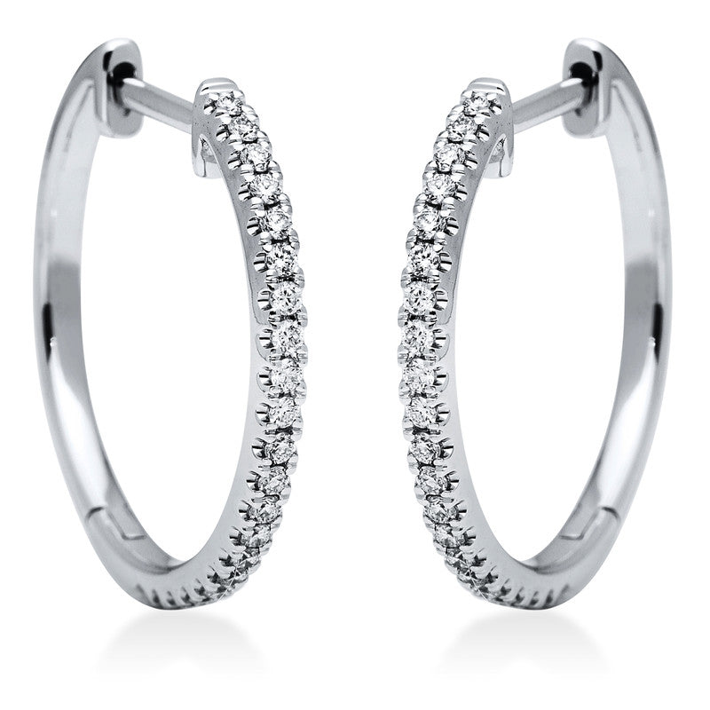 Modern Woman Creolen Weißgold 18kt 0,26ct