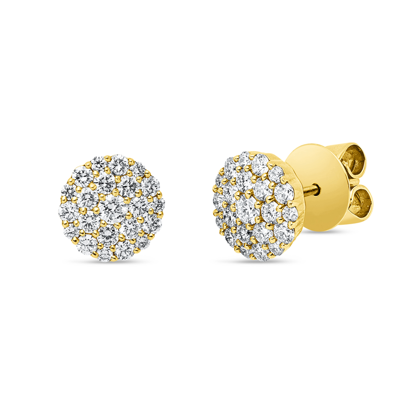 Illusion Classic Ohrstecker Gelbgold 18kt 1,16ct