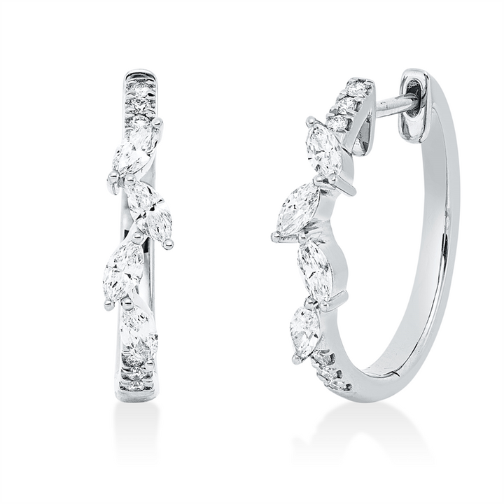 Modern Woman Creolen Weißgold 18kt Ref-2J262
