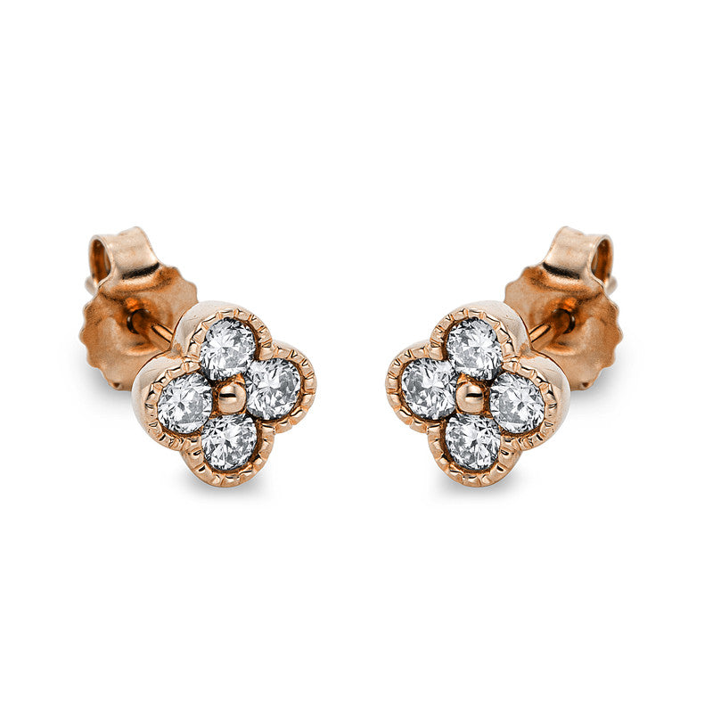 Modern Woman Ohrstecker Rotgold 18kt 0,47ct