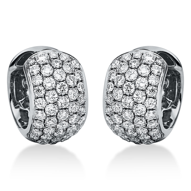 Pavé Creolen Weißgold 18kt 1,3ct