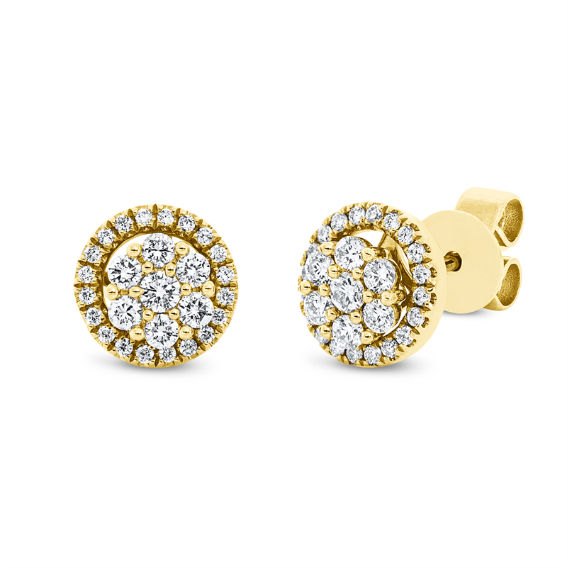 Illusion Classic Ohrstecker Weißgold 18kt 0,39ct