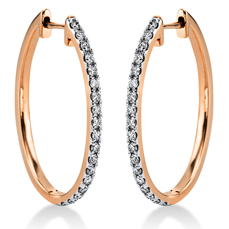 Modern Woman Creolen Rotgold 18kt 0,62ct