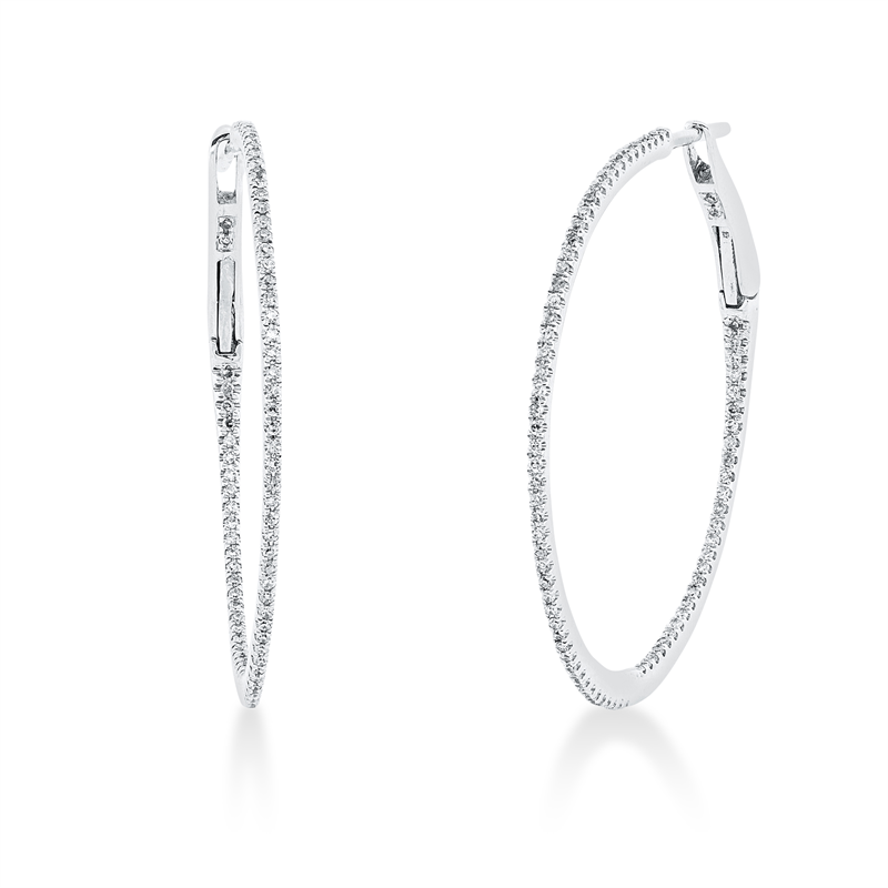 Modern Woman Creolen Weißgold 18kt Ref-2K179