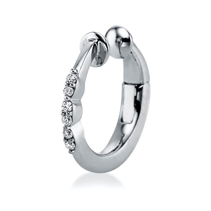 Modern Woman Ohrschmuck Weißgold 18kt 0,04ct