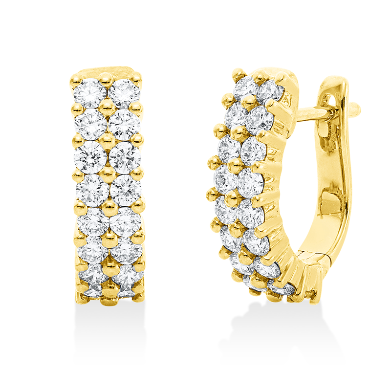 Modern Woman Creolen Gelbgold 18kt 1,07ct