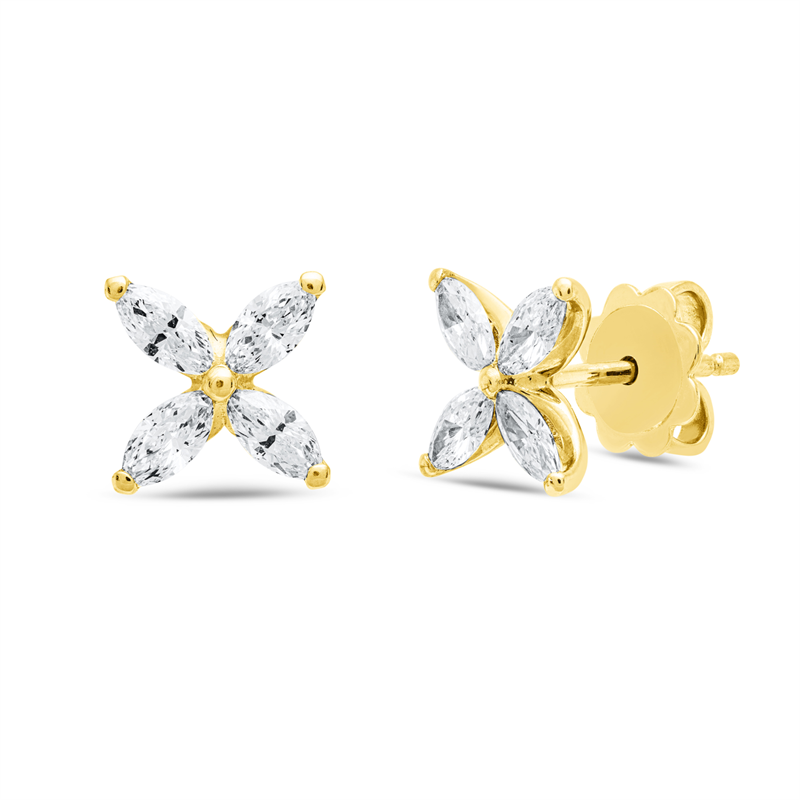 Exklusiv Ohrstecker Weißgold 18kt 0,88ct