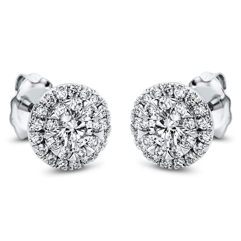 Illusion Classic Ohrstecker Weißgold 18kt 0,68ct