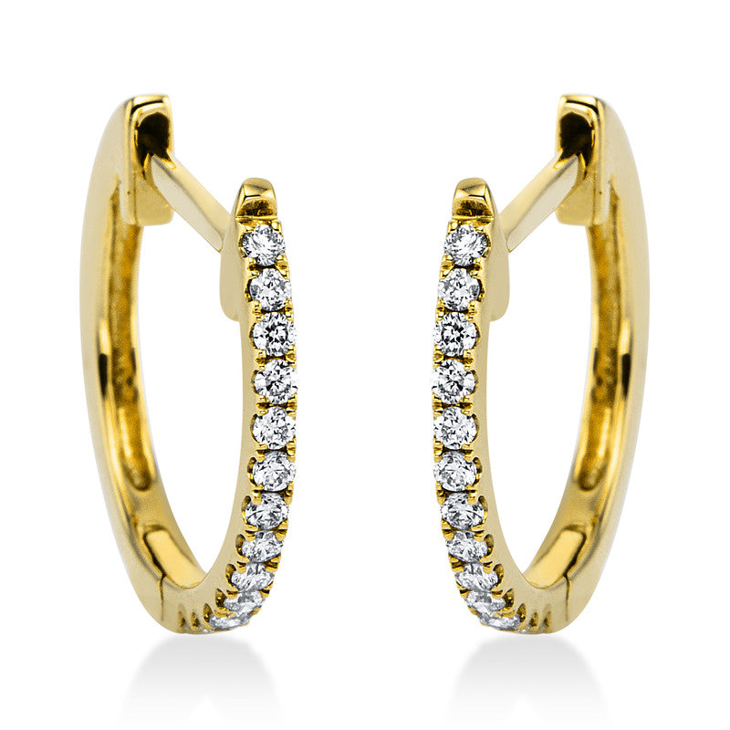 Modern Woman Creolen Gelbgold 18kt 0,1ct