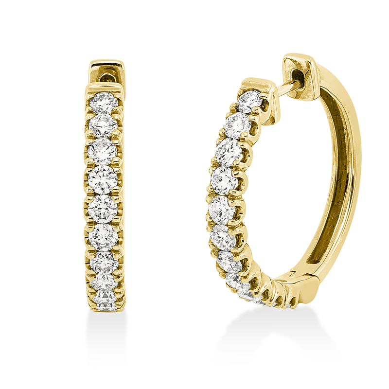 Modern Woman Creolen Weißgold 18kt 1,02ct