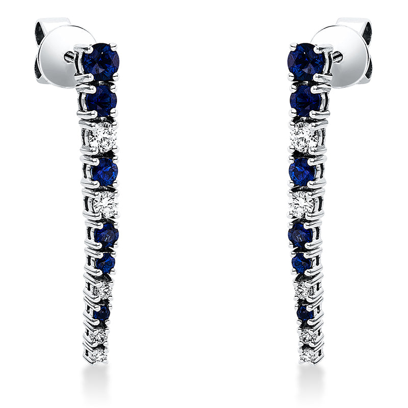 Farbstein Classic Ohrschmuck Weißgold 18kt 0,3ct