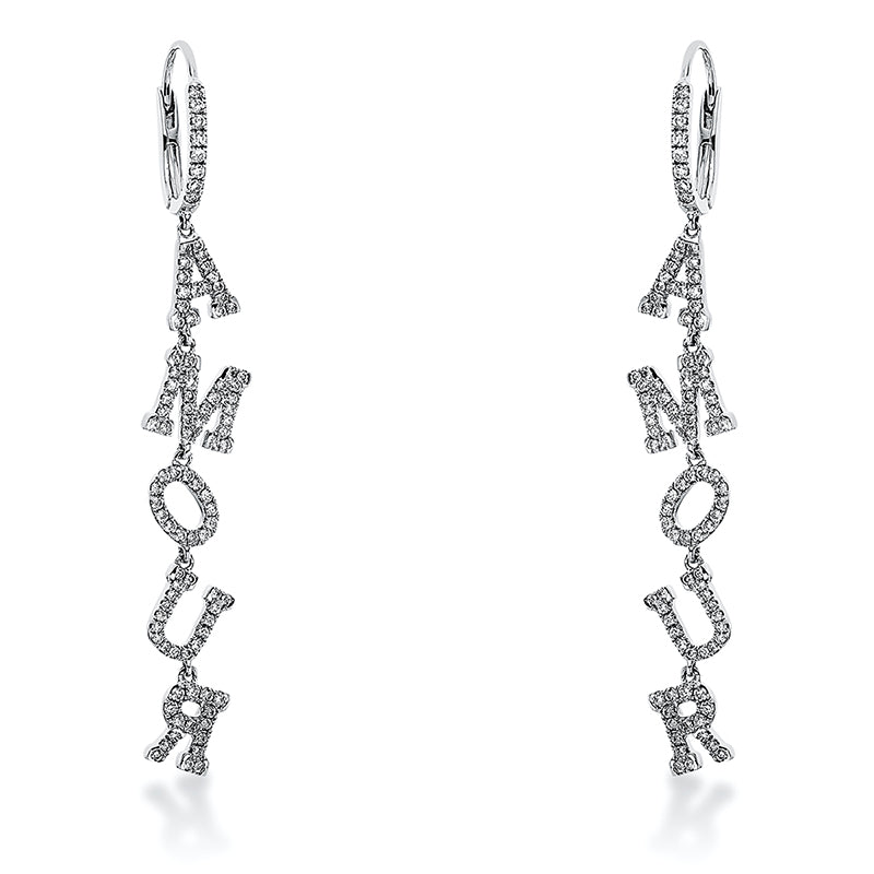 Amour Ohrschmuck Weißgold 18kt 1,08ct