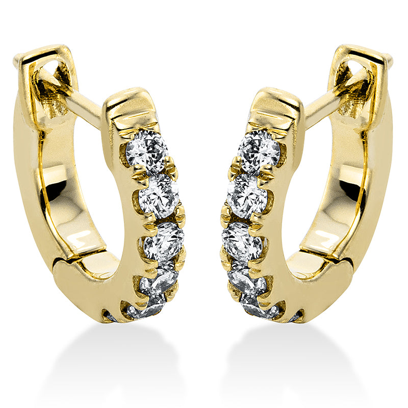 Modern Woman Creolen Gelbgold 18kt 0,21ct