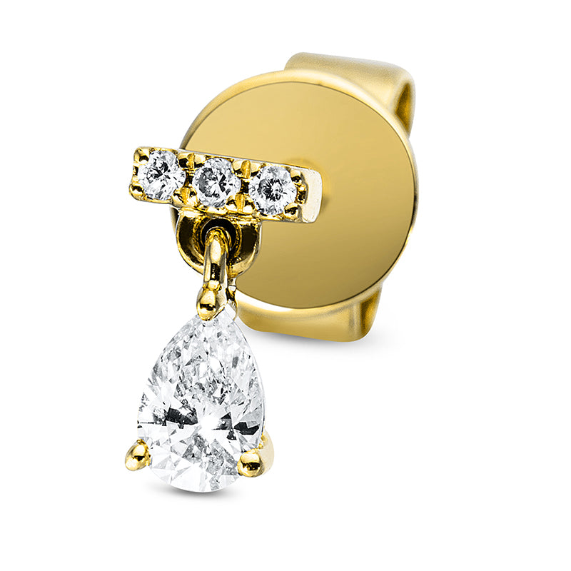 Modern Woman Ohrstecker Gelbgold 18kt 0,1ct