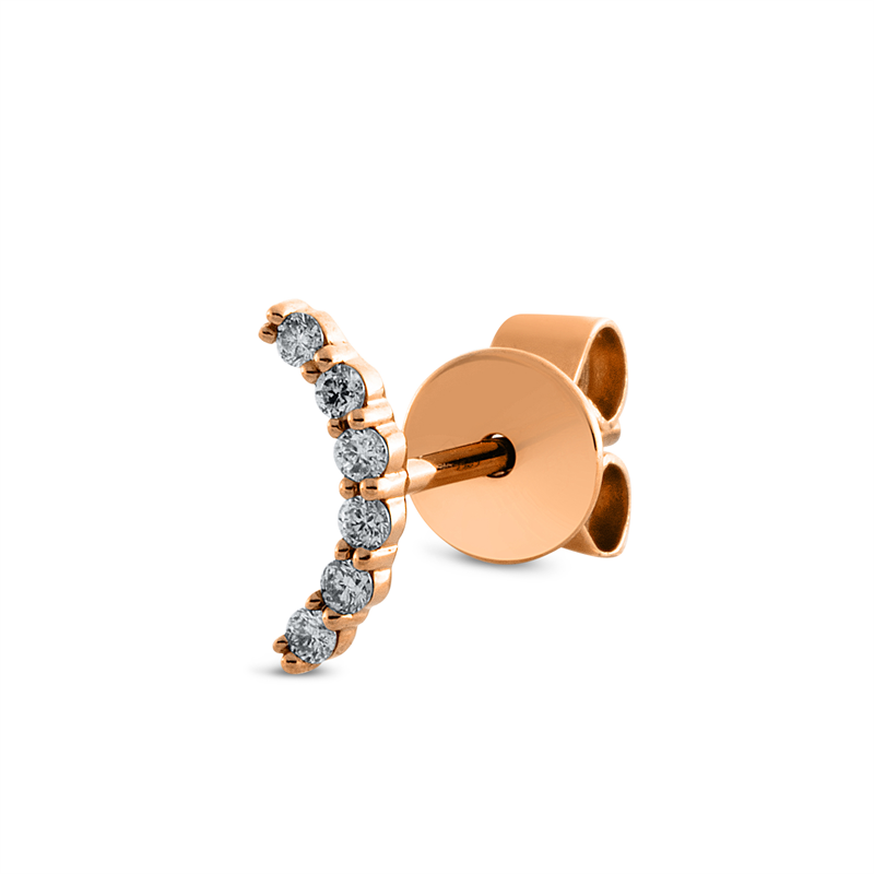 Modern Woman Ohrstecker Weißgold 18kt 0,05ct
