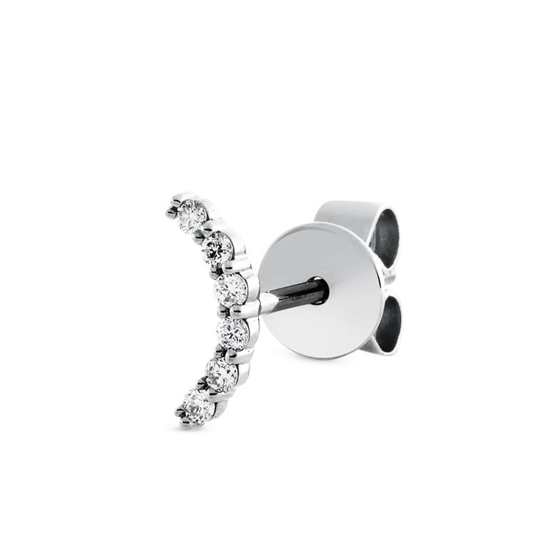 Modern Woman Ohrstecker Weißgold 18kt 0,05ct