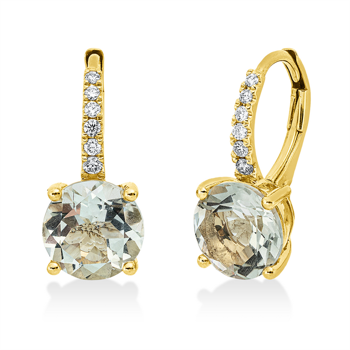Farbstein Fashion Ohrschmuck Gelbgold 18kt Ref-2M107