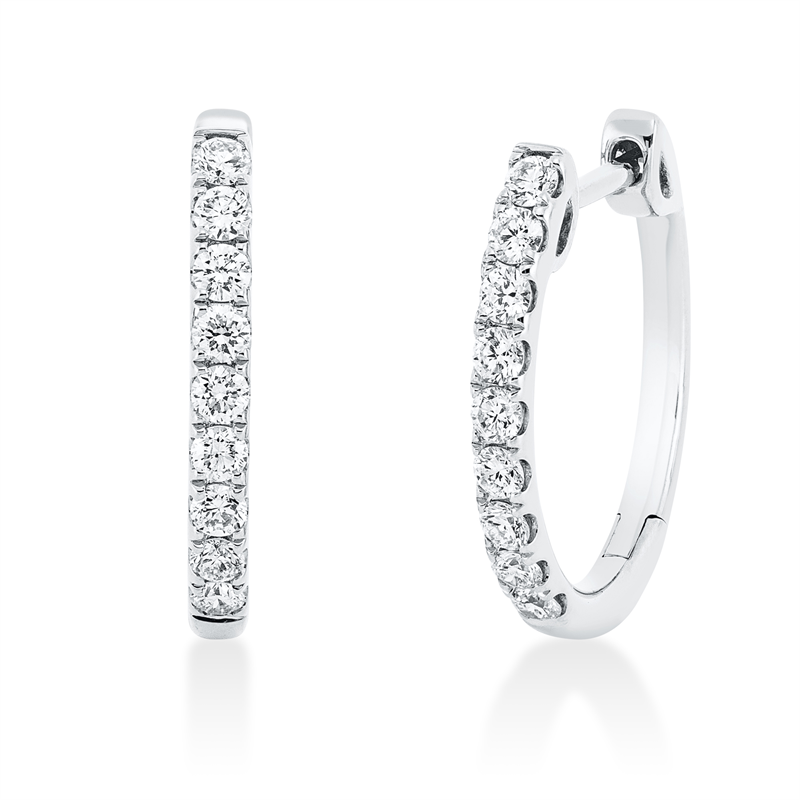 Modern Woman Creolen Weißgold 18kt 0,53ct