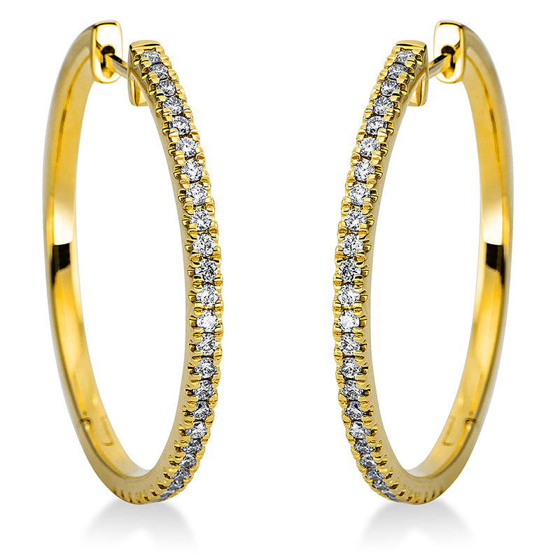 Modern Woman Creolen Gelbgold 18kt 0,38ct