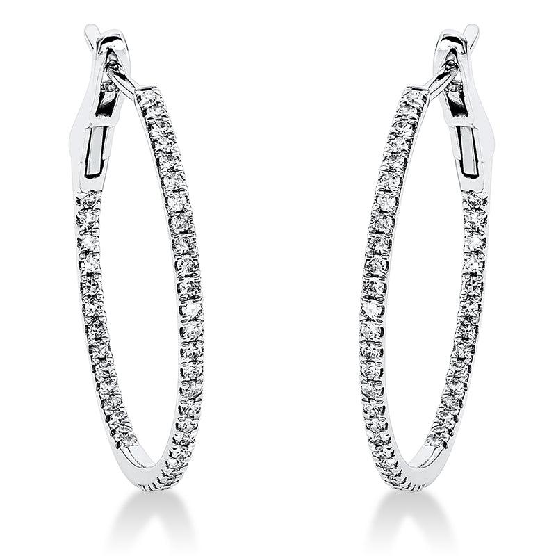 Modern Woman Creolen Weißgold 18kt 0,34ct
