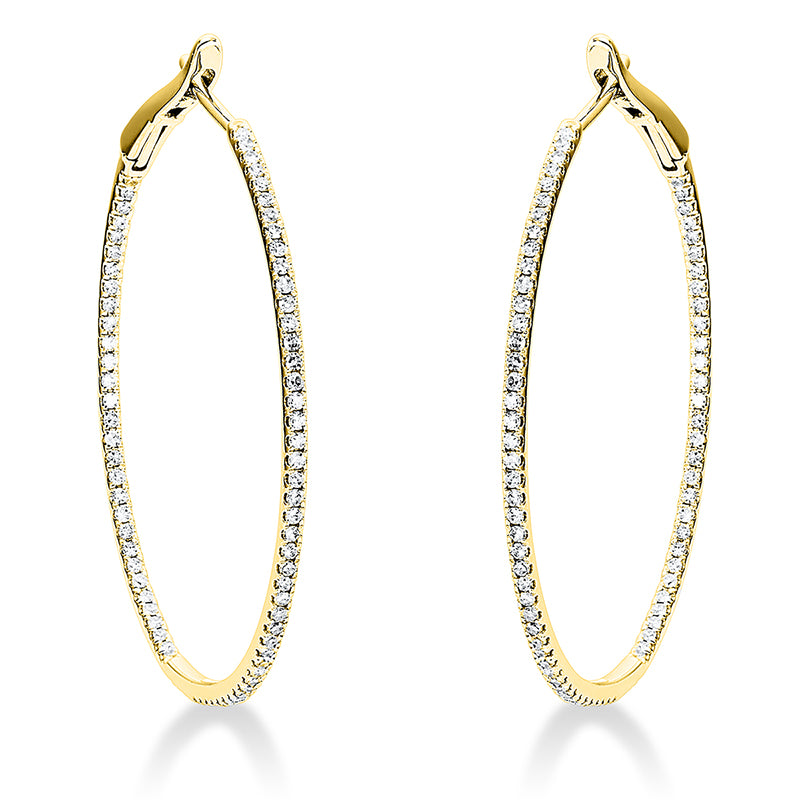 Modern Woman Creolen Weißgold 18kt 0,54ct