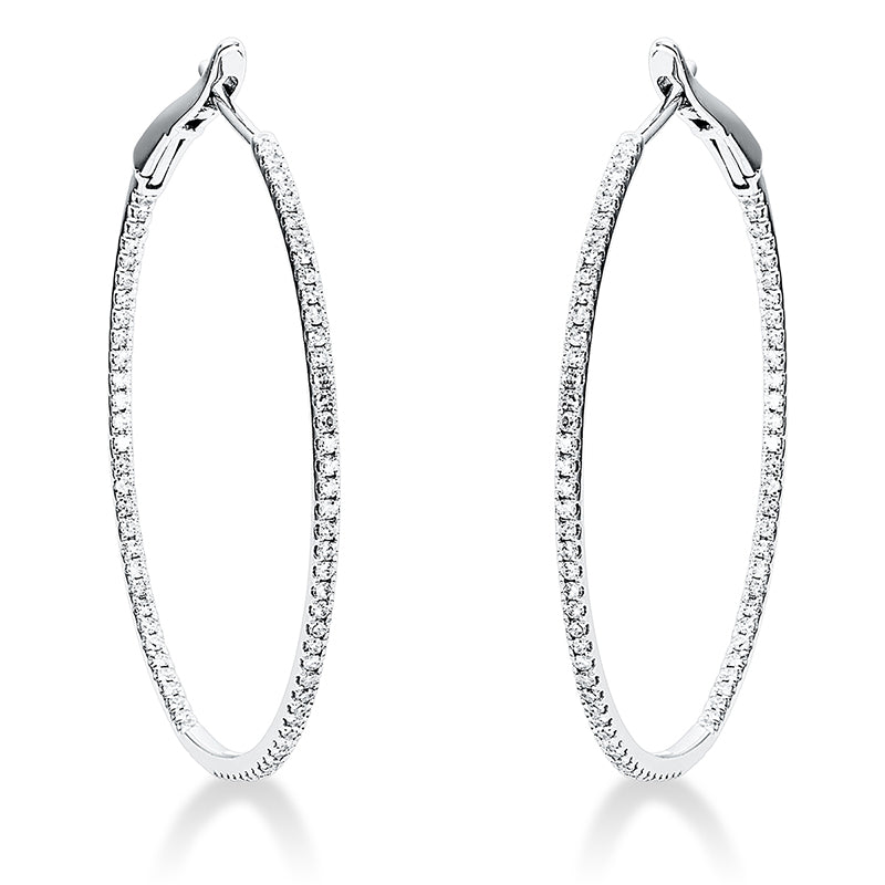 Modern Woman Creolen Weißgold 18kt 0,54ct