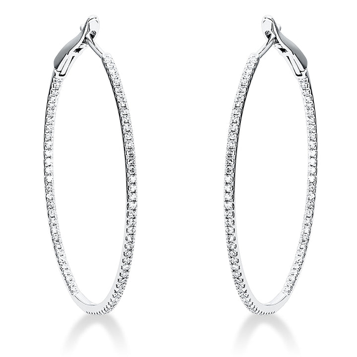 Modern Woman Creolen Weißgold 18kt Ref-2M141
