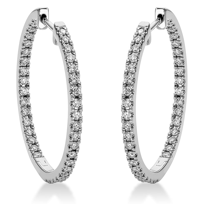 Modern Woman Creolen Weißgold 18kt 0,83ct