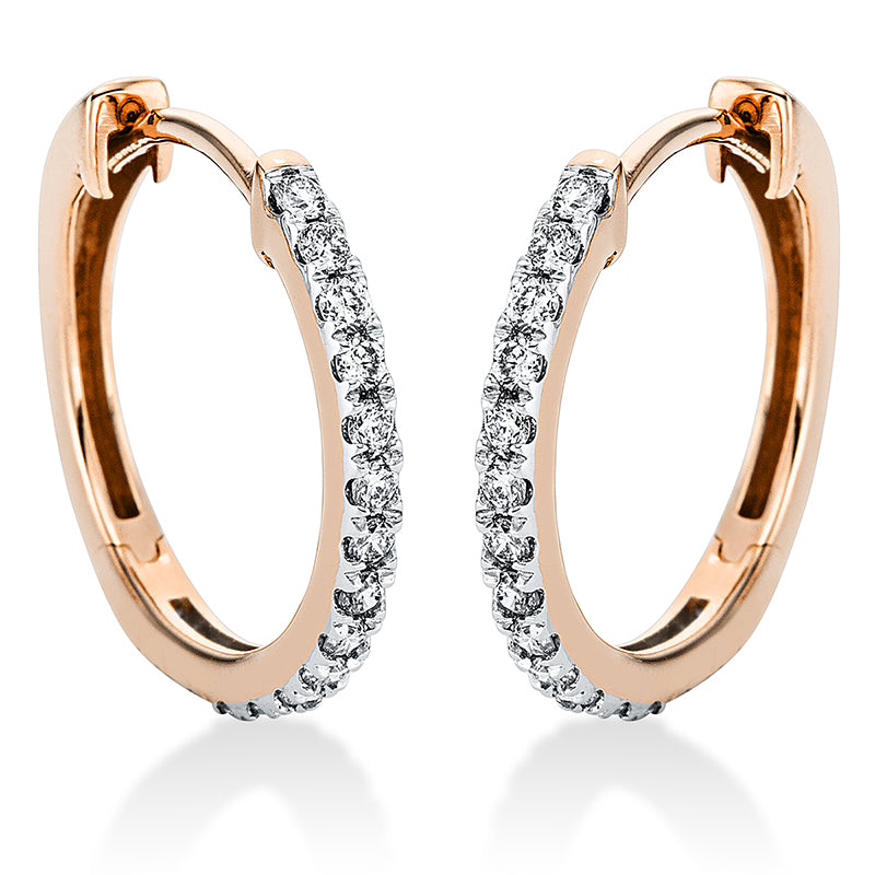 Modern Woman Creolen Rotgold 18kt 0,33ct