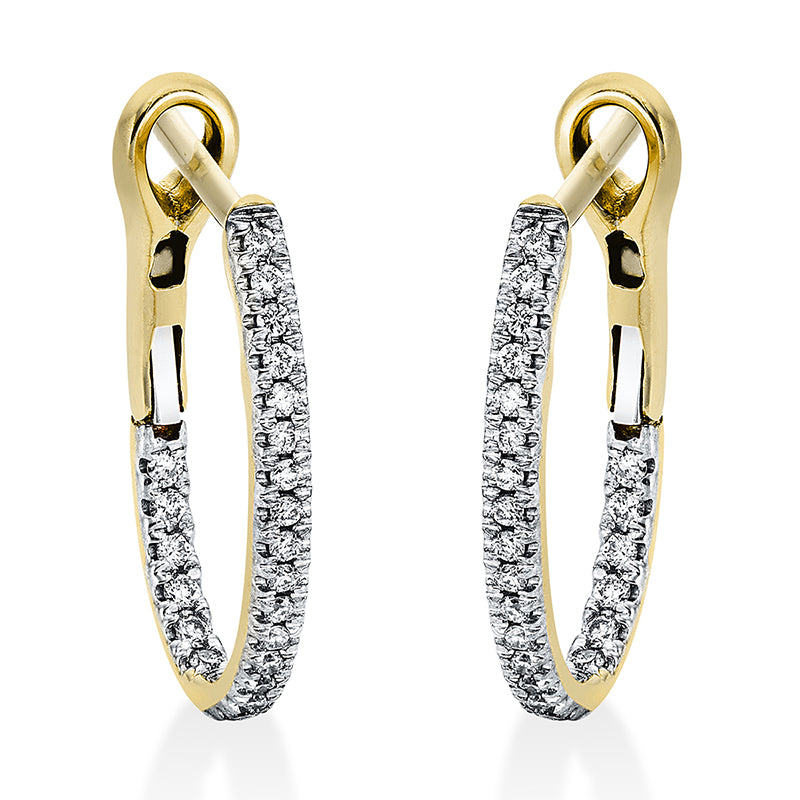 Modern Woman Creolen Gelbgold 18kt 0,25ct