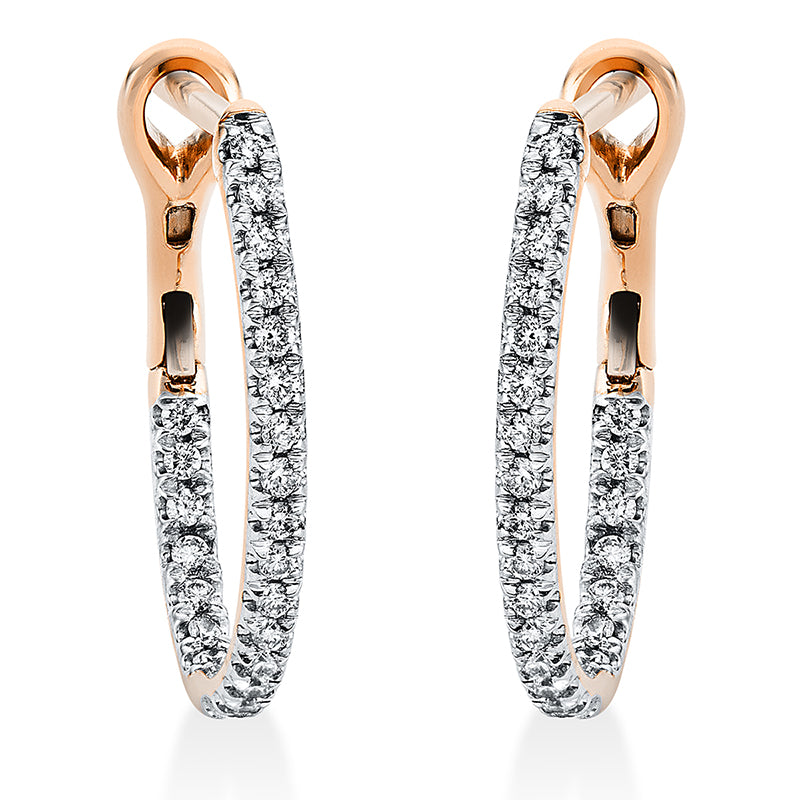 Modern Woman Creolen Rotgold 18kt 0,35ct