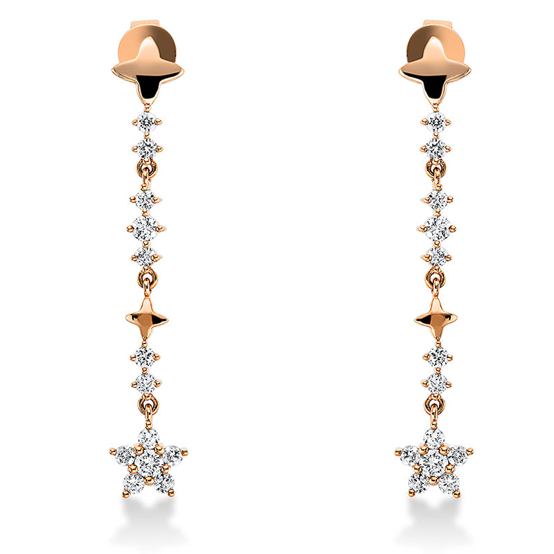Modern Woman Ohrschmuck Rotgold 18kt 0,66ct