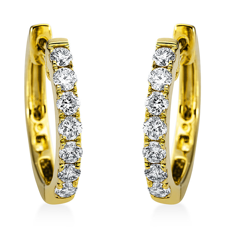 Modern Woman Creolen Gelbgold 18kt 0,49ct