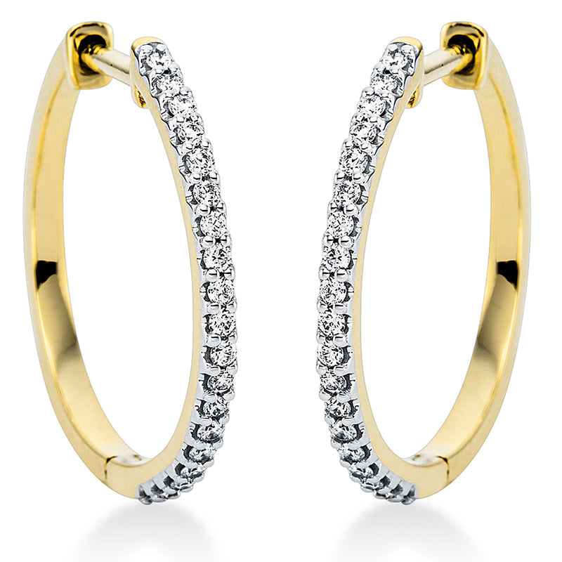 Modern Woman Creolen Weißgold 18kt 0,26ct