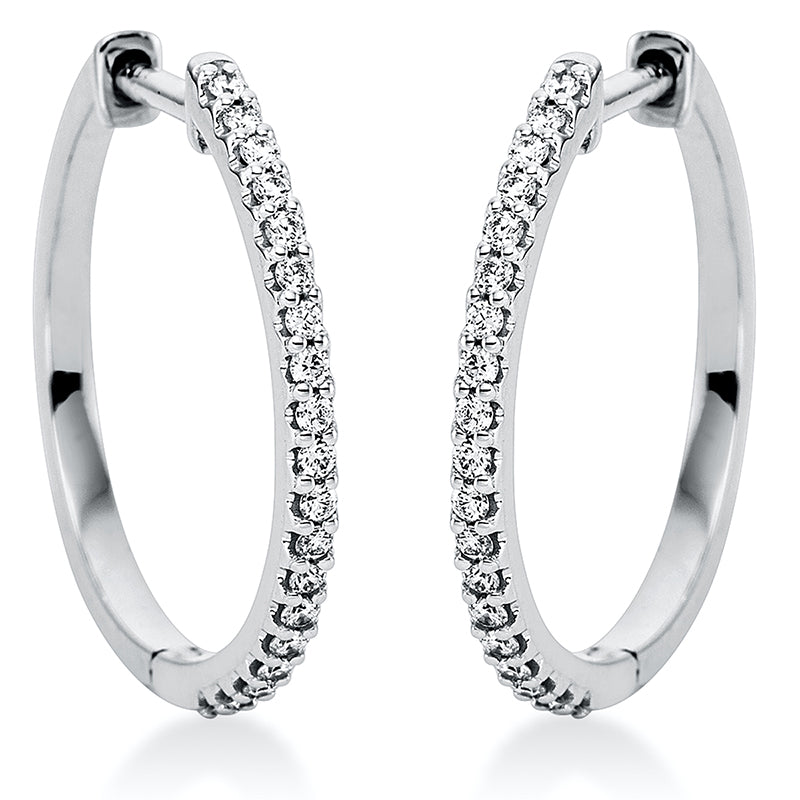 Modern Woman Creolen Weißgold 18kt 0,26ct