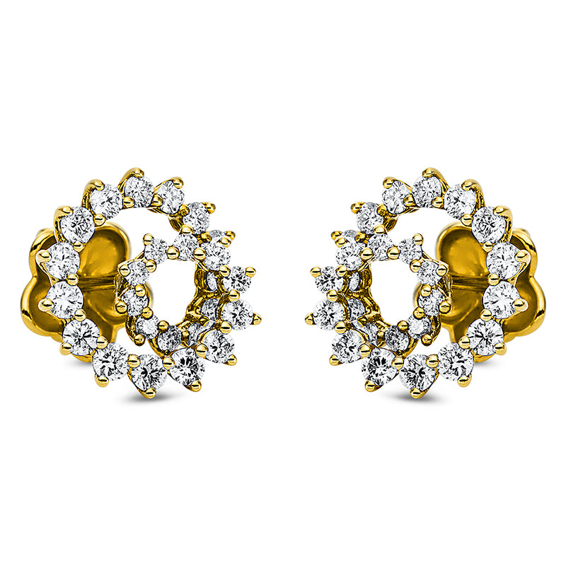 Modern Woman Ohrstecker Gelbgold 18kt Ref-2M555